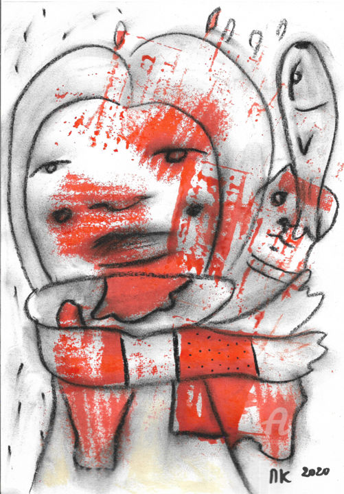 图画,  11.7x8.3 in 
