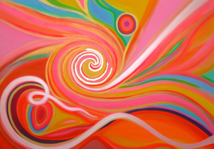 Painting titled "Heaven on Earth" by Goldenlight, Original Artwork