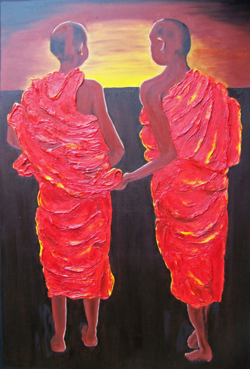 Novices---Take My Hand 绘画, 24x1.5 in