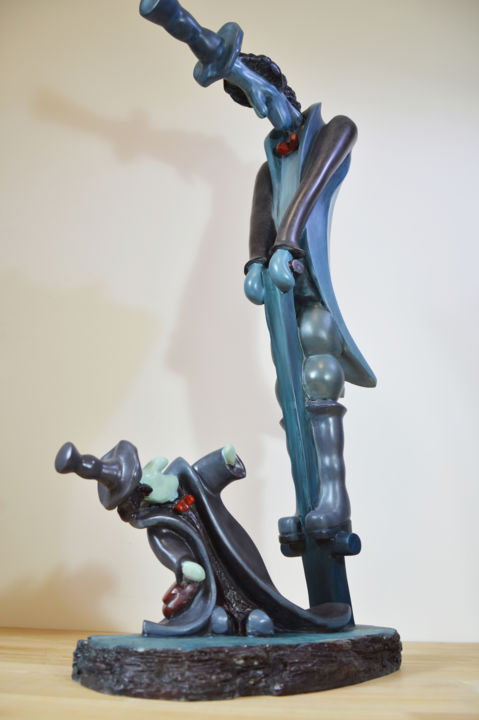 Sculptuur getiteld "盗梦" door Liuwei, Origineel Kunstwerk, Hars