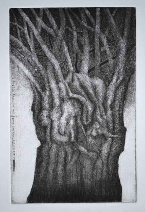 Olivier à Calenzana Printmaking, 12.6x9.5 in