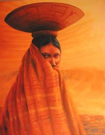 Pittura intitolato "Maricopa Girl" da Ritch Gaiti, Opera d'arte originale, Altro