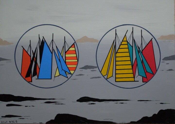 Painting titled "Indiscretion" by Nyls  Eliot, Original Artwork, Acrylic