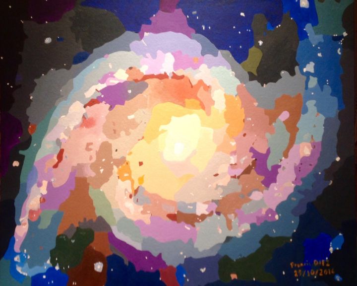 NGC 1566 绘画, 19.7x24 in