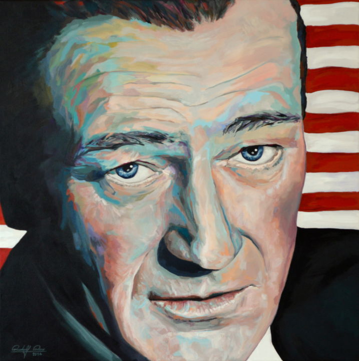 Painting titled "The Duke" by Rudolf Rox, Original Artwork, Acrylic