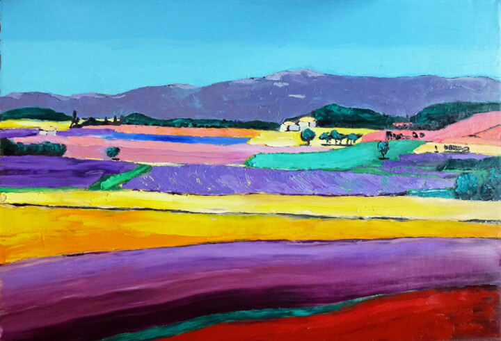 Montagne de Lure 绘画, 15x21.7 in
