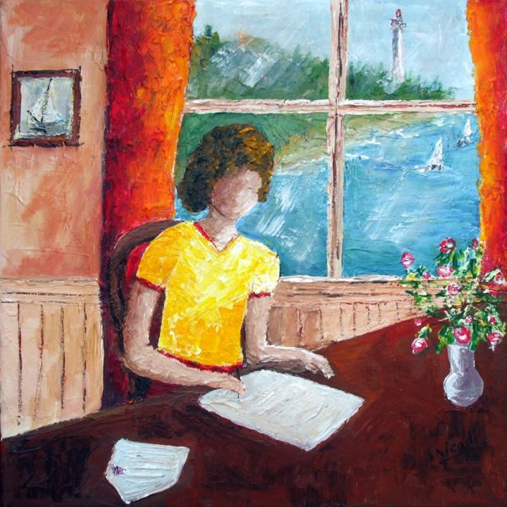 Pintura titulada "DERNIERES NOUVELLES…" por Nicodi, Obra de arte original, Acrílico