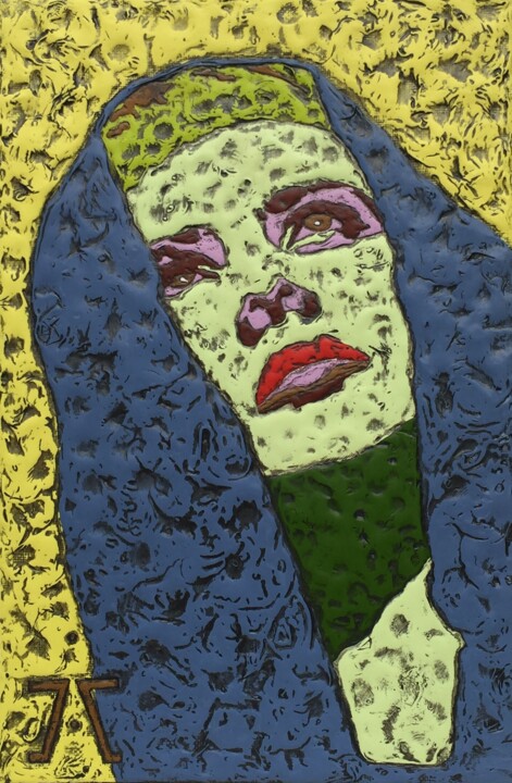 Peinture intitulée "MAGDALA" par Marjinal Artiste Peintre Décalé Français, Œuvre d'art originale, Acrylique