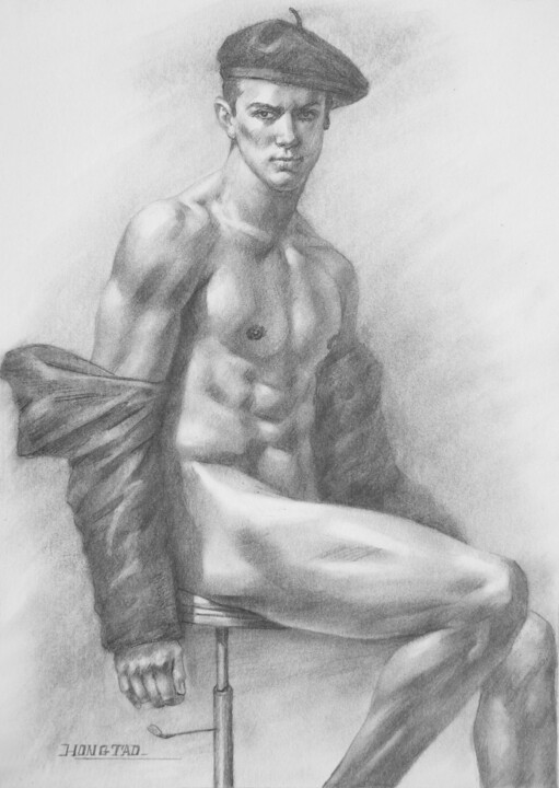 DRAWING MAN #160932 图画, 10x7 in