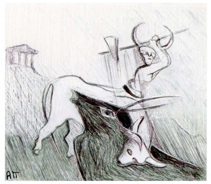 绘画,  5.1x5.9 in 