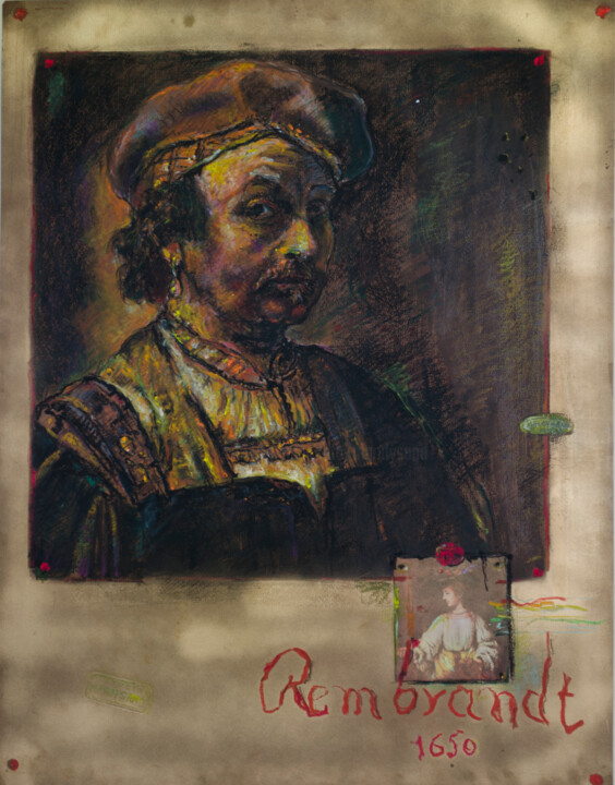 Rembrandt-1650 Collages, 27.6x19.7 in