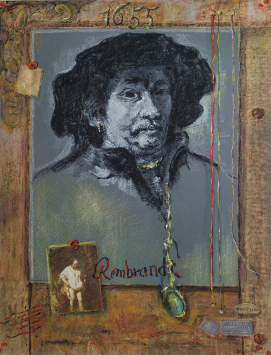 Rembrandt 1655 Collages, 27.6x19.7 in
