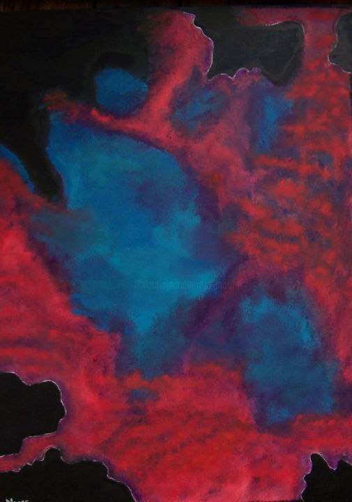 Painting titled "Sky Patterns" by Jo Moore, Original Artwork, Oil