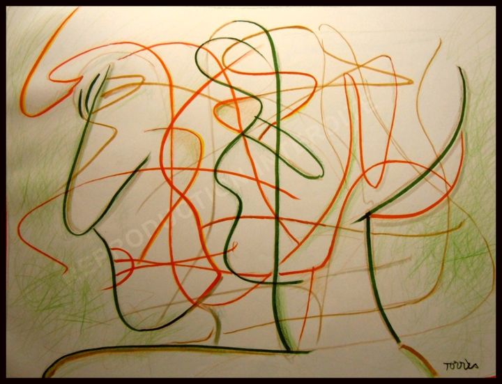 Trouvez l'Intrus! Find the intruder! 图画, 16.3x21.9 in