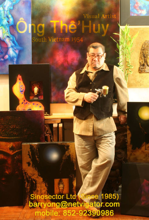 Painting titled "portrait-copy.jpg" by Ông Thê’ Huy Barry - Ông Thê’ Huy, Original Artwork