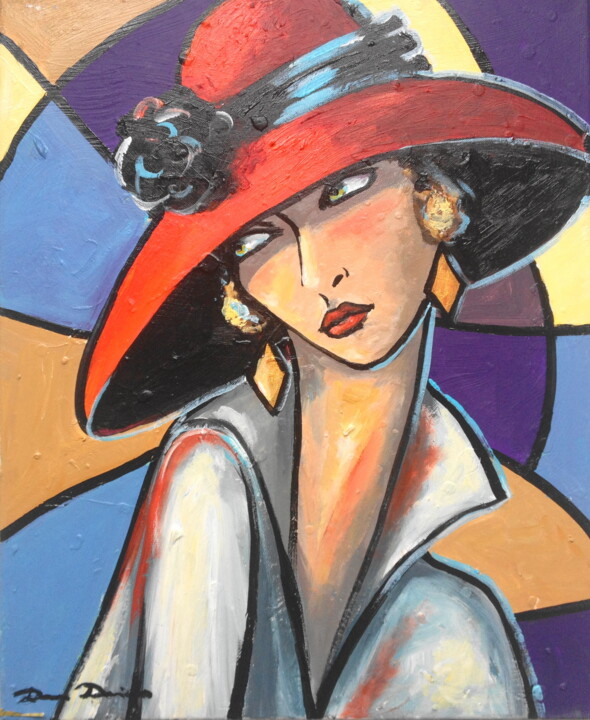 Painting titled ""Yesterday...."" by Dam Domido, Original Artwork, Oil