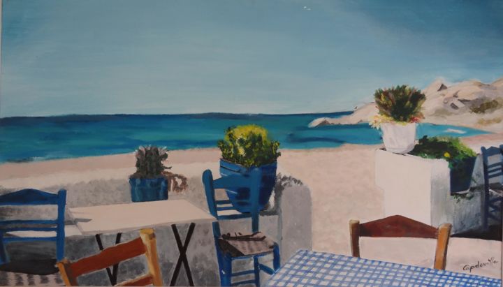 Peinture intitulée "Naxoss" par Martine Capdeville-Lacomme, Œuvre d'art originale, Acrylique