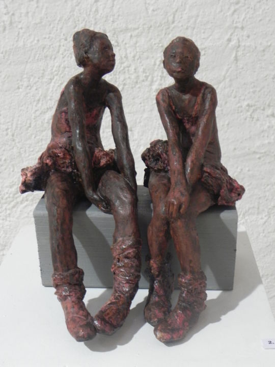 L'Attente 雕塑, 5.9x6.3 in