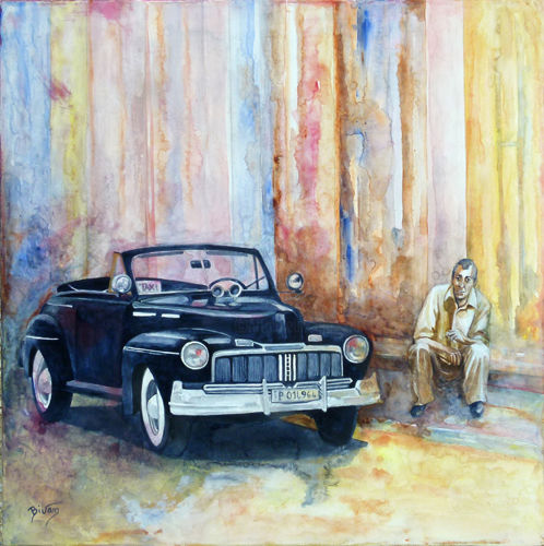 CUBA 绘画, 19.7x19.7 in