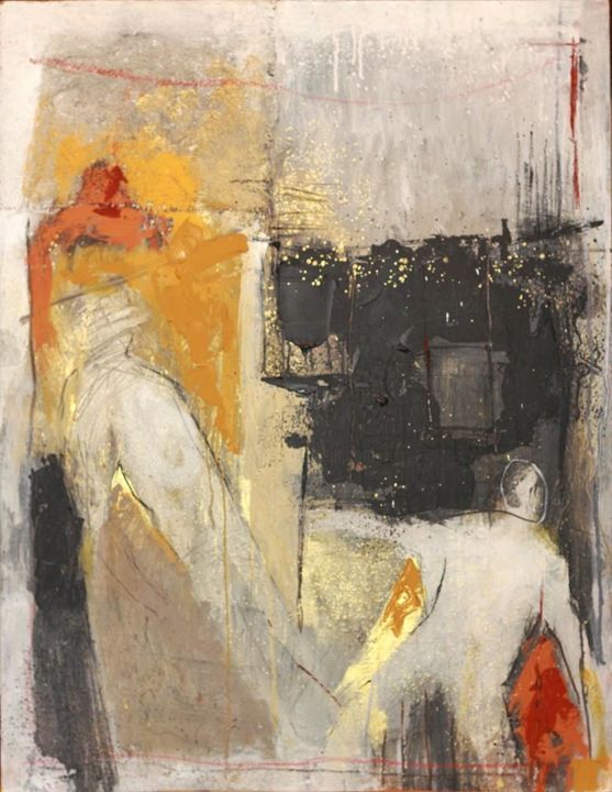 Painting titled "abdelhamid RAHHAL" by Rahhal, Original Artwork, Acrylic