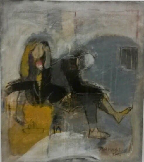 Painting titled "abdelhamid RAHHAL" by Rahhal, Original Artwork, Acrylic