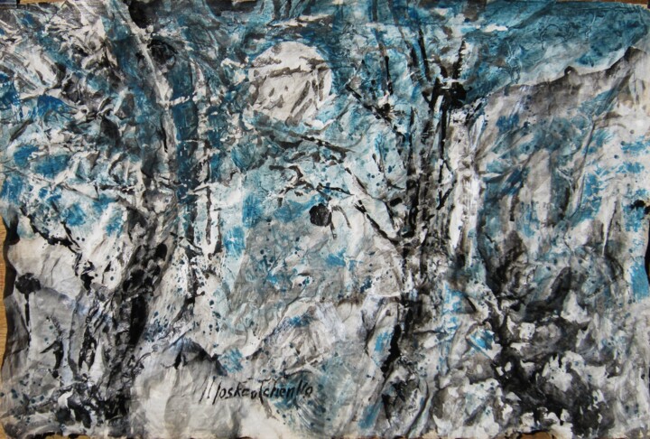 LES CORNEILLES Le 7 janvier 2015 Drawing, 19.7x27.6 in
