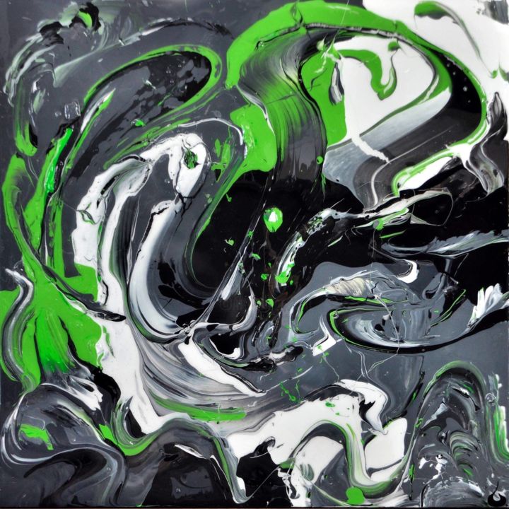 Painting titled "Fenix. o-artiste" by O-Artiste, Original Artwork