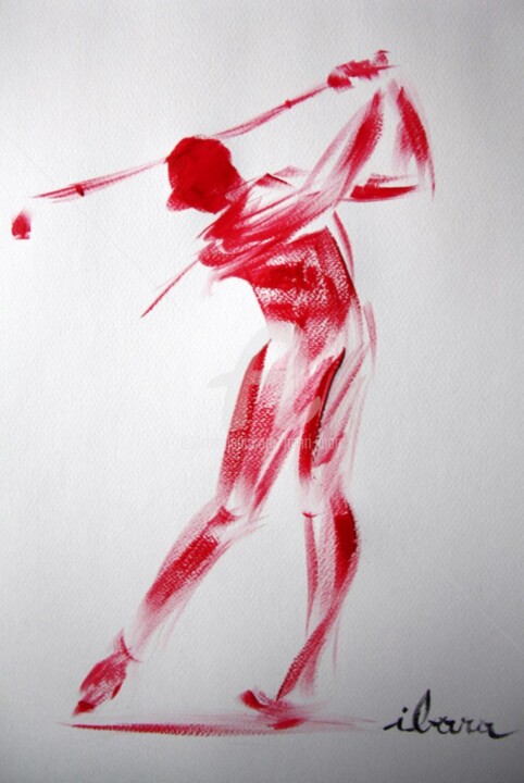 golf-dessin-calligraphique-realise-par-ibara.jpg 绘画