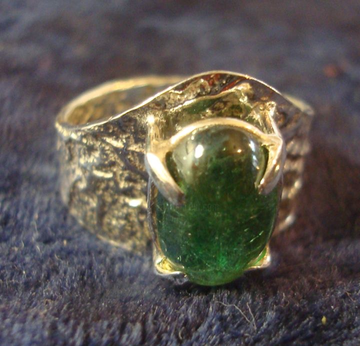 Artesanía titulada "Anillo de Plata con…" por Maga, Obra de arte original, Joyas