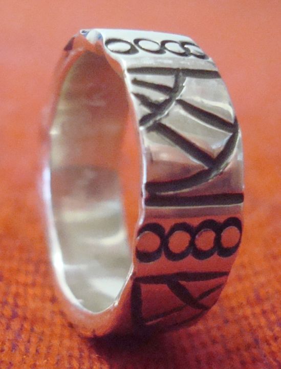 Artesanía titulada "Anillo de Plata con…" por Maga, Obra de arte original, Joyas