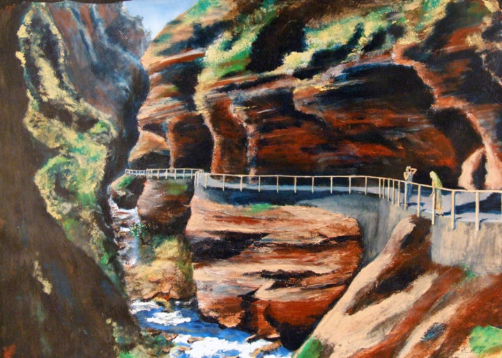 Peinture intitulée "Le Mercantour" par Emmanuelle Menny Fleuridas, Œuvre d'art originale, Acrylique