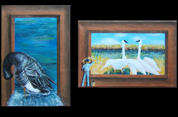 Peinture intitulée "Résilience" par Emmanuelle Menny Fleuridas, Œuvre d'art originale, Acrylique