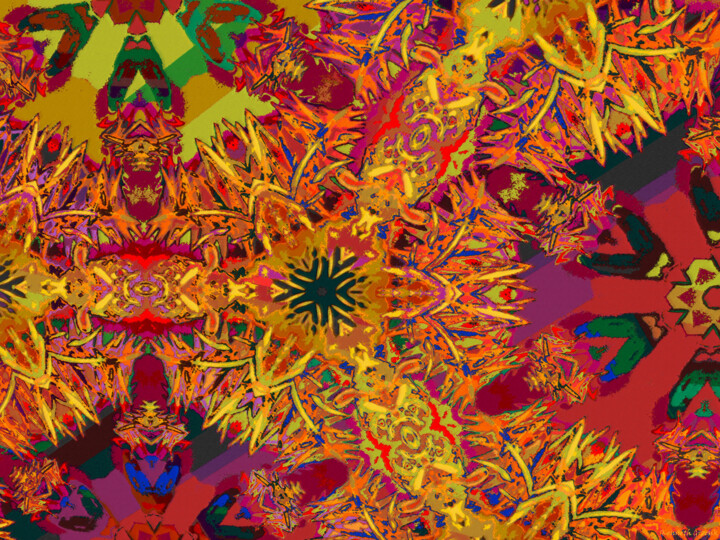 Digital Arts titled "Abstract Spring 4" by Ken Grzesik, Original Artwork, Digital Painting
