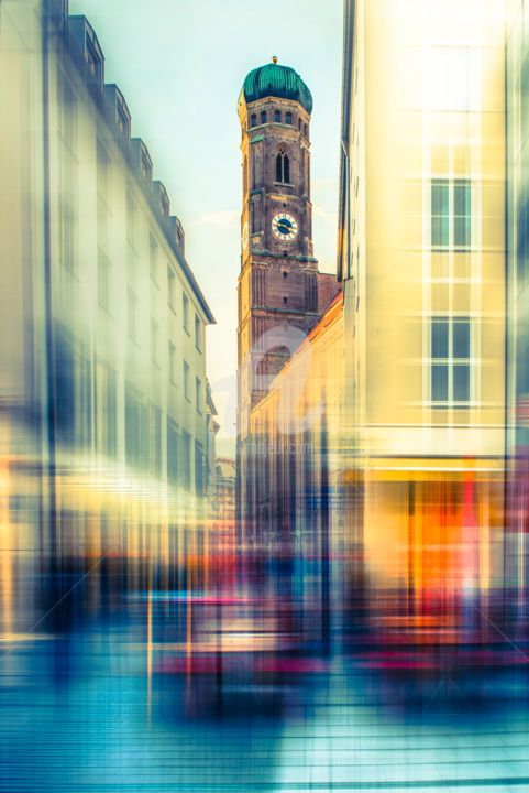 Photography titled "Munich Fraunkirche" by Hannes Cmarits Photography, Original Artwork