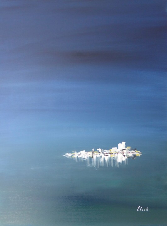 Peinture intitulée "Nuit velours" par Elisa Cook Benbassat Bassat, Œuvre d'art originale, Huile