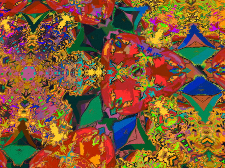 Digital Arts titled "Abstract Spring 5" by Ken Grzesik, Original Artwork, Digital Painting