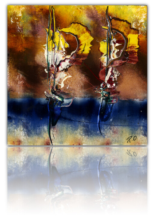 绘画 标题为“TABLEAU Art contemp…” 由Pierre Olié, 原创艺术品, 油