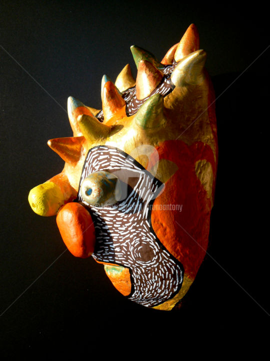 Pieuvre terrestre 雕塑, 11.8x7.9 in