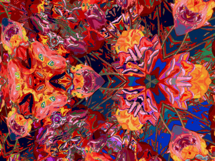 Digital Arts titled "Abstract Spring 9" by Ken Grzesik, Original Artwork, Digital Painting