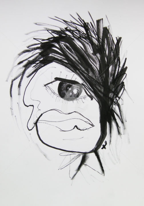Drawing titled "Refiguration capill…" by Bruno Antony-Thouret (bruno antony), Original Artwork, Ink