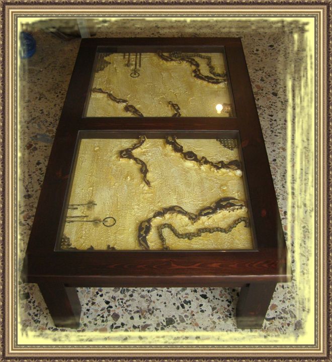 Sculptuur getiteld "ΤΡΑΠΕΖΙ 2" door Carpe Diem453, Origineel Kunstwerk