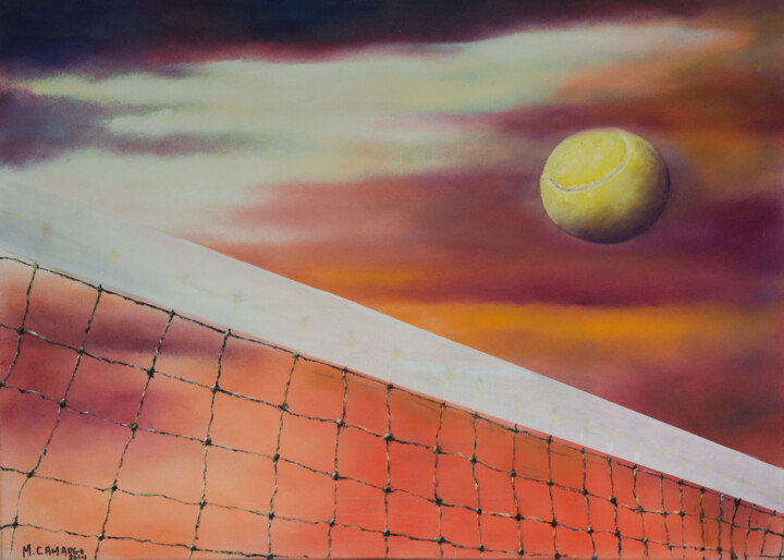 Painting titled "Sunset" by Marcelo Camargo, Original Artwork