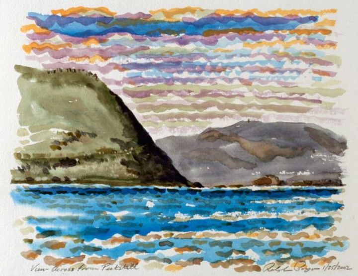 Peinture intitulée "Hudson View from Pe…" par Ralph Papa, Œuvre d'art originale, Huile
