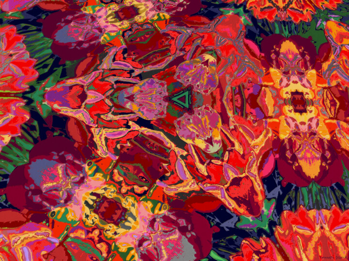 Digital Arts titled "Abstract Spring 11" by Ken Grzesik, Original Artwork, Digital Painting