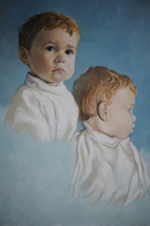 Peinture intitulée "romain.jpg" par Alain Bazard, Œuvre d'art originale, Huile