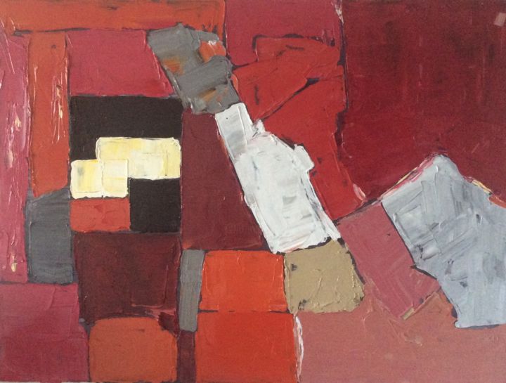 Painting titled "" SIGNATURE ABSTRAI…" by Zaël, Original Artwork, Oil