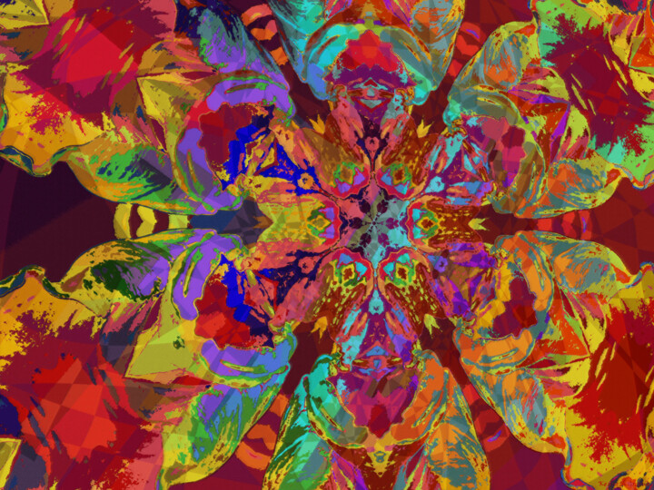 Digital Arts titled "Abstract Spring 18" by Ken Grzesik, Original Artwork, Digital Painting