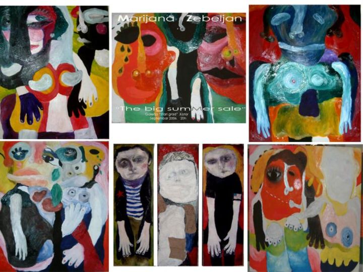 Painting titled "7" by Marijana Zebeljan, Original Artwork