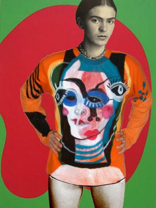 Painting titled "montage" by Marijana Zebeljan, Original Artwork