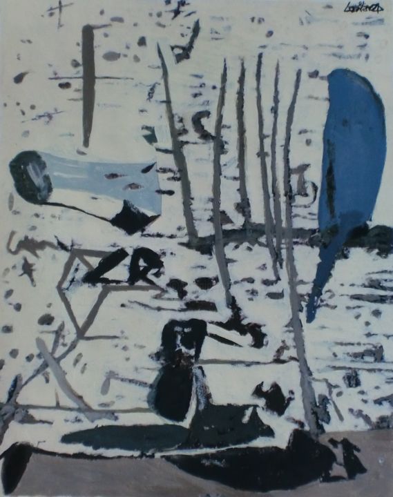 Pintura intitulada "Paisagem III" por João Do Carmo, Obras de arte originais, Acrílico Montado em Armação em madeira